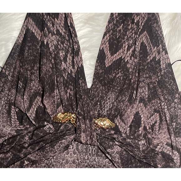 Roberto Cavalli size 42 snakeskin dress - Picture 4 of 6